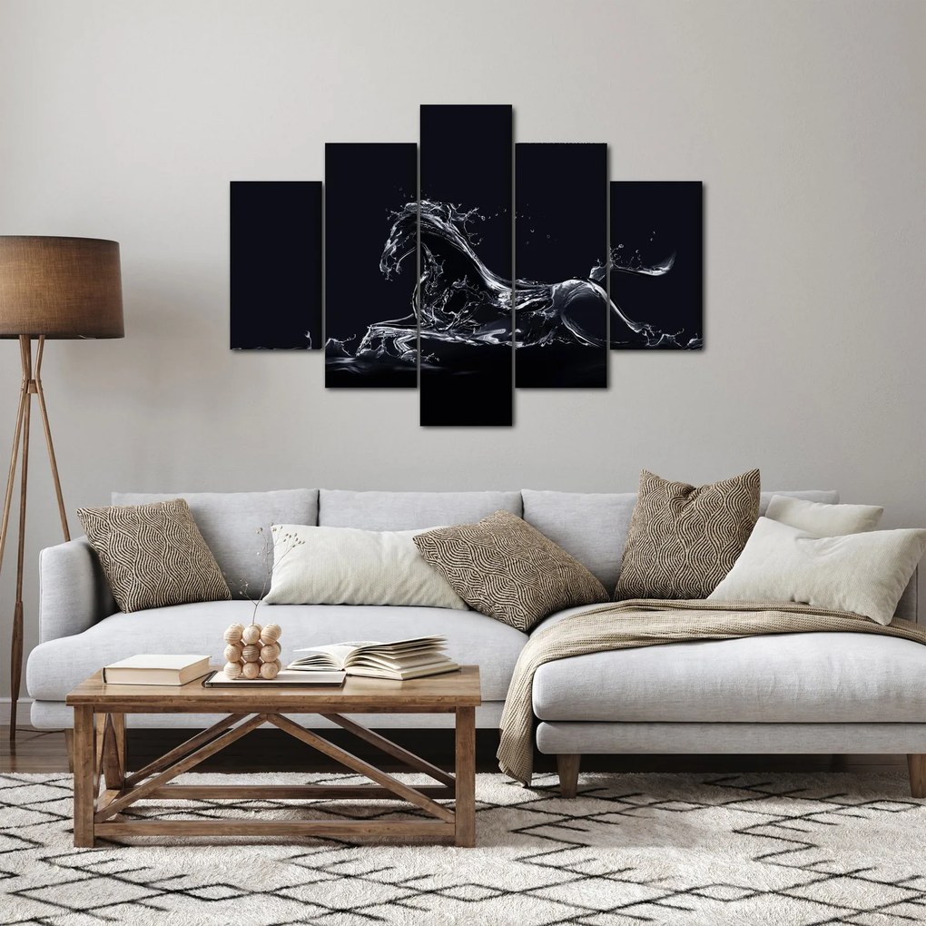 Obraz - Kôň a voda (150x105 cm)