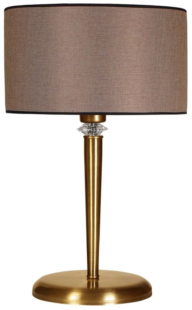 Stolní lampa Maya béžová/zlatá
