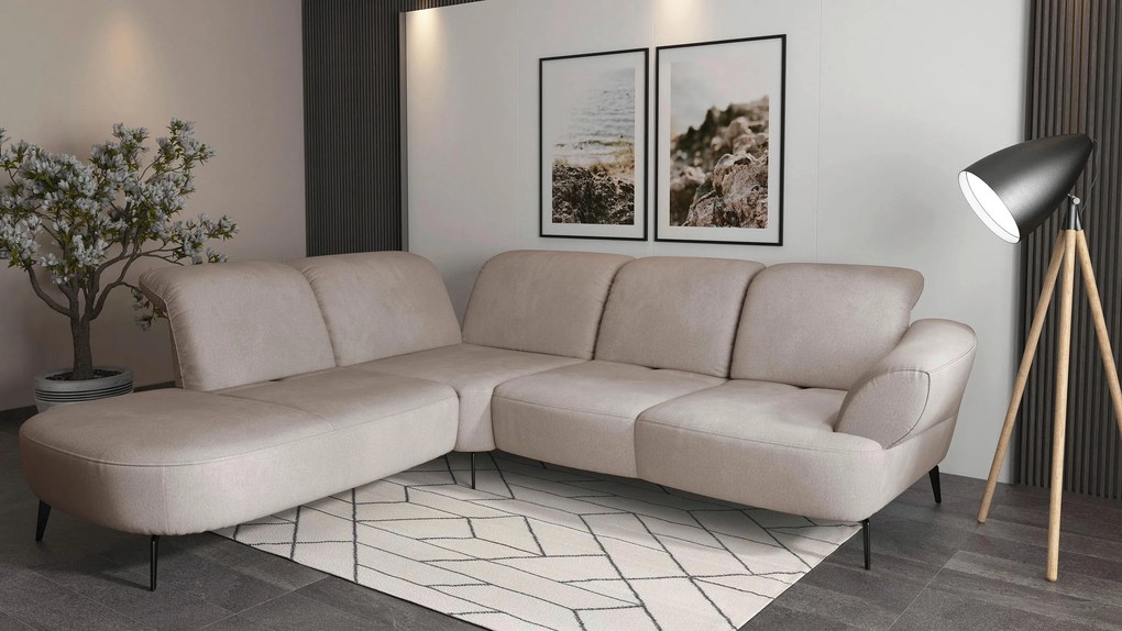 XXXLutz ROHOVÁ SEDAČKA, textil, sivobéžová Sit & More - Sedačky - 000144013274