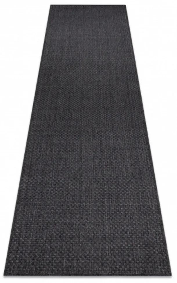 Kusový koberec Decra čierny atyp 60x200cm