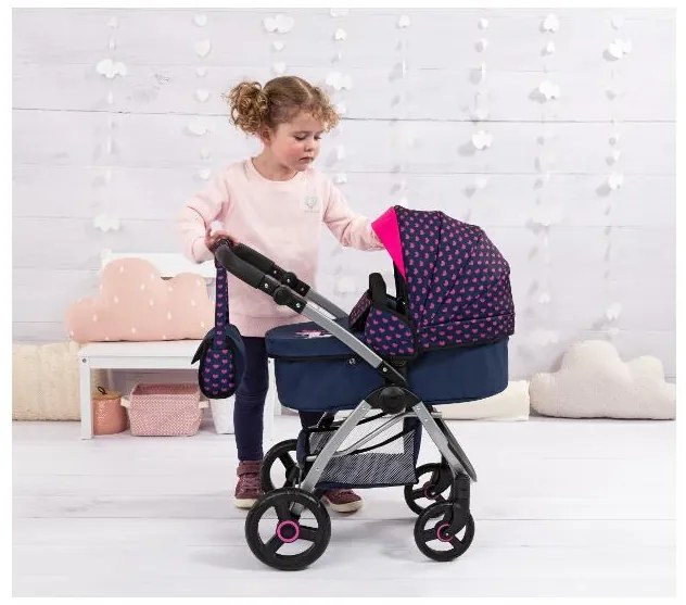 Bayer Design Kombinovaný kočík pre bábiky City Max (modrá)  (100378301)