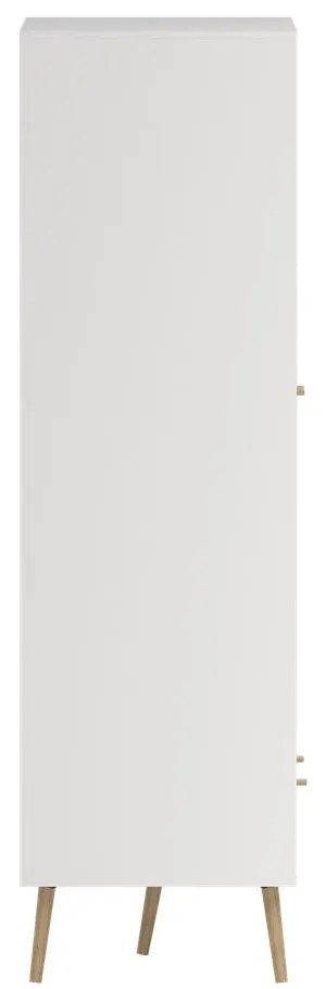 Biela šatníková skriňa 99x200 cm Bodo – Tvilum