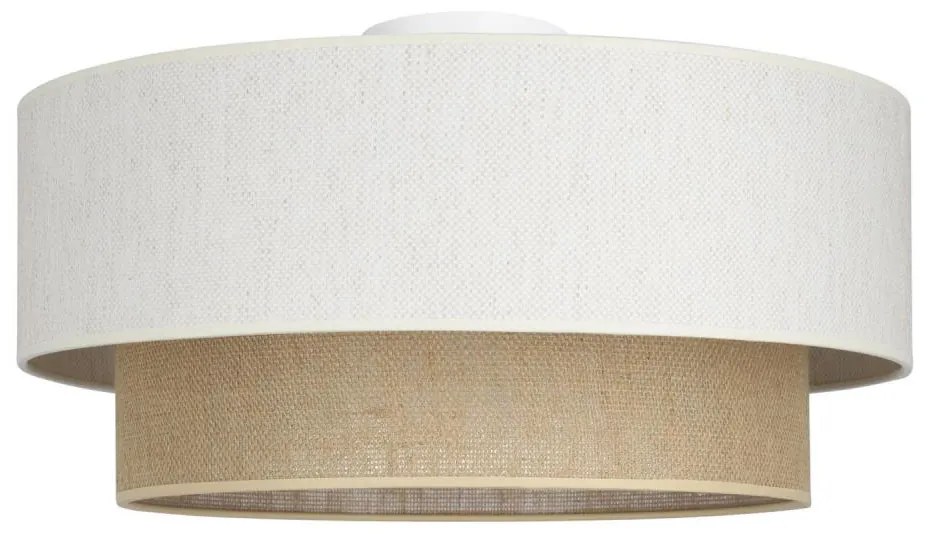 Stropné svietidlo NATIA 1xE27/60W/230V biela/hnedá