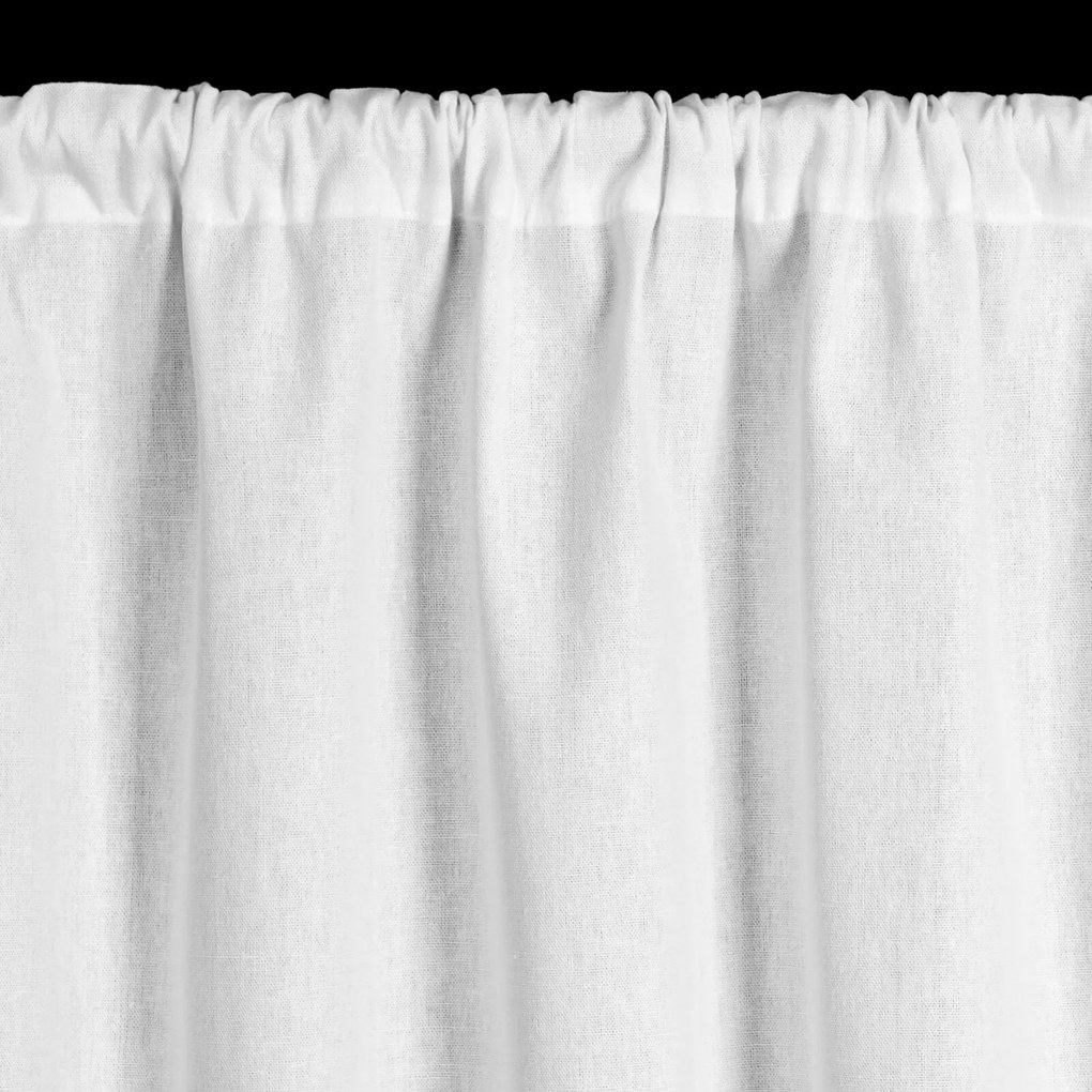 KRÁTKA ZÁCLONA NA PÁSKE ISAAC 150X60 CM BIELA
