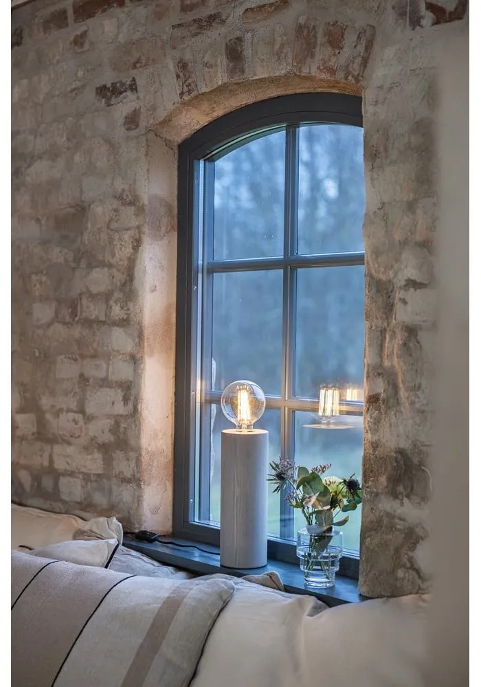 Sivá stolová lampa (výška 28 cm) Legna – Markslöjd