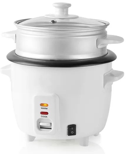 Nedis KARC06WT - Ryžovar 300W/230V 0,6l biela