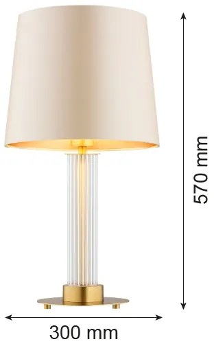 Argon 8541 - Stolná lampa HAMPTON 1xE27/15W/230V béžová