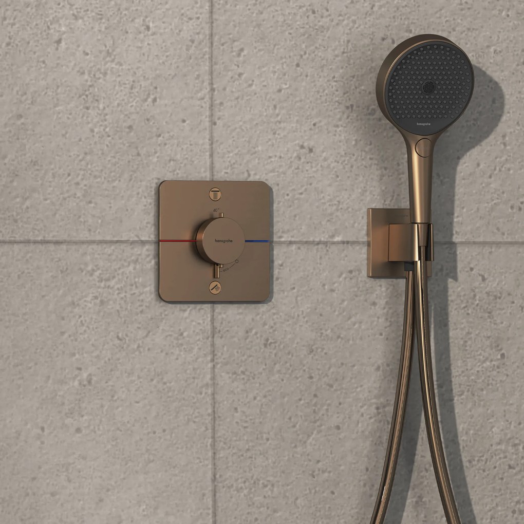 Hansgrohe ShowerSelect Comfort Q, termostat pod omietku pre 2 spotrebiče, kartáčovaný bronz, HAN-15583140