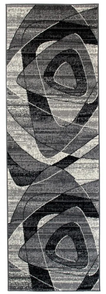 Kusový koberec PP Sia šedý atyp, Velikosti 70x250cm