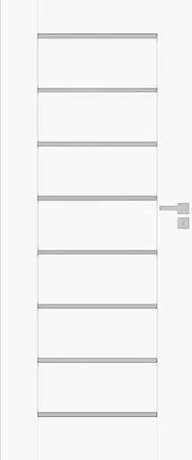 Interiérové dvere Naturel PERMA levé 80 cm biela matná PERMABM80L