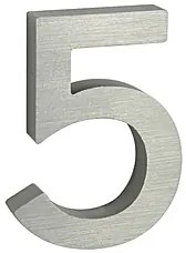 Domové čísla RICHTER 3D RN.100LV (HLINÍK), 9, richter stříbná