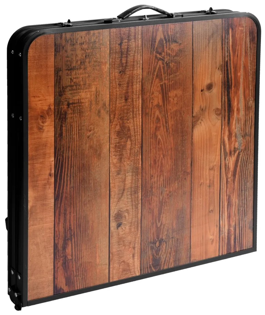 Kempingový stôl TRIP hnedo-čierny