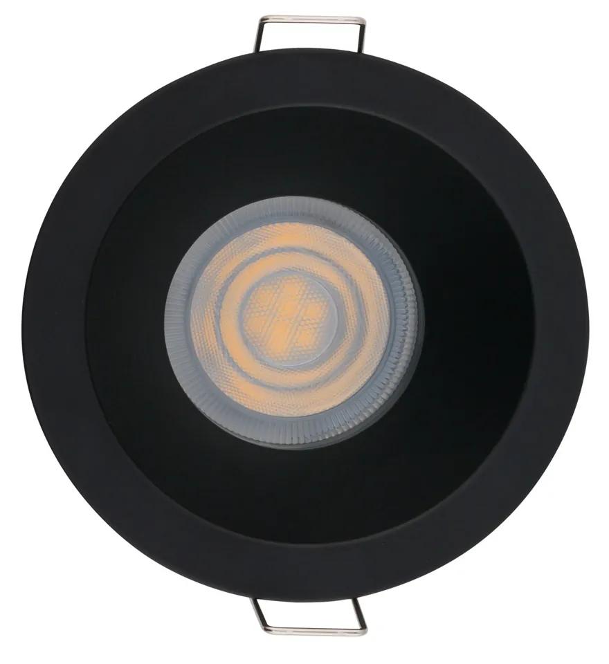 NOWODVORSKI Vonkajšie podhľadové stropné svetlo CHARLIE, 1xGU10, 15W, 8,5 cm, okrúhle, čierne
