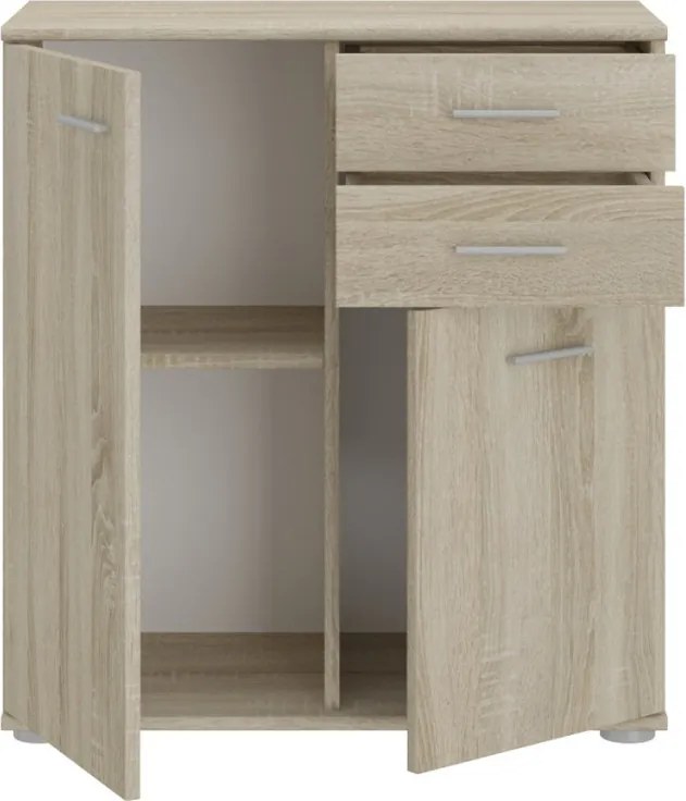 Skrinka so zásuvkami Mike, dub sonoma