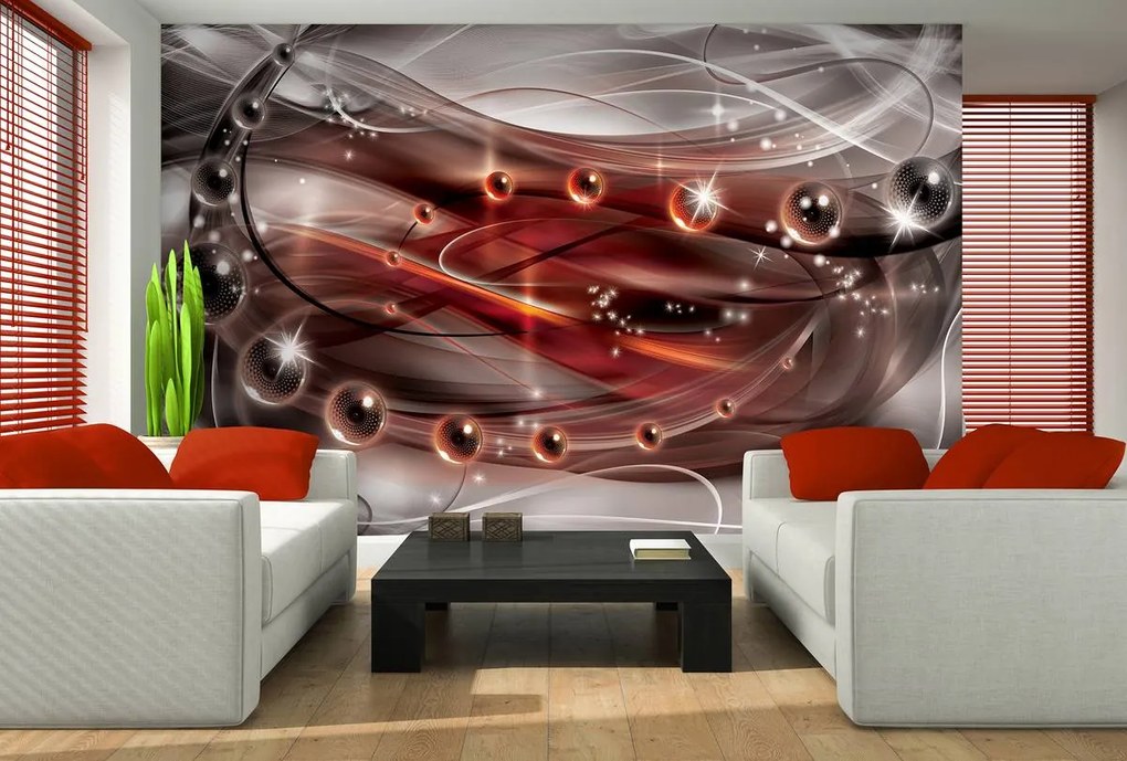 Fototapeta - Červené gule (254x184 cm)