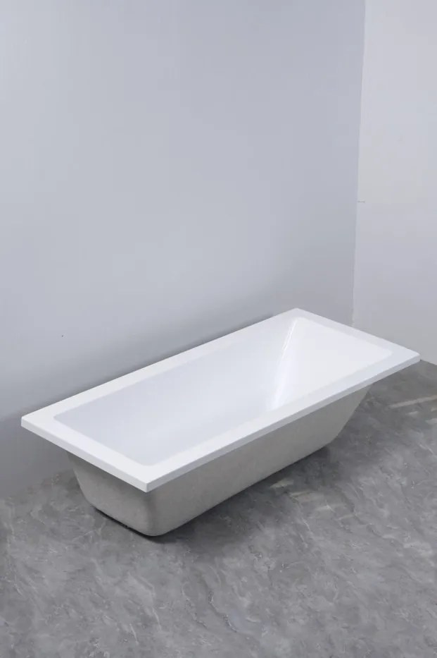 Erga Pureline-S, vaňa 1500x700x400 mm bez nožičiek, biela lesklá, ERG-V07-PURELINE-S-150x070-WH