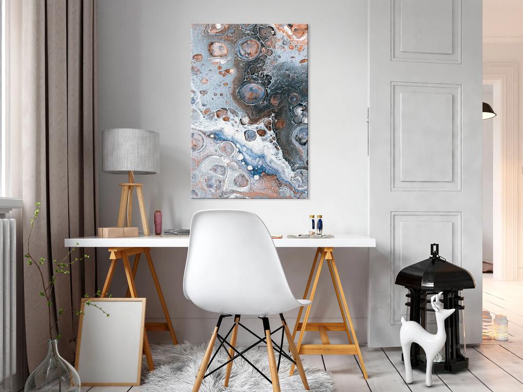 Artgeist Obraz - Blue Sienna Marble (1 Part) Vertical Veľkosť: 20x30, Verzia: Premium Print