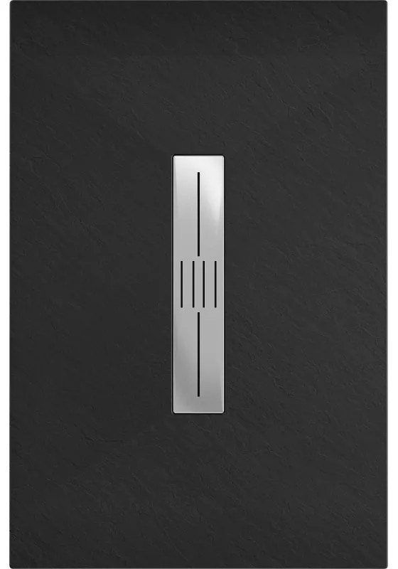 Mexen Toro, SMC obdĺžniková sprchová vanička 110 x 80 cm, čierna matná, 43708011