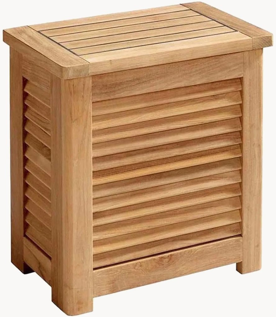 Ručne vyrobená malá úložná truhlica z tíkového dreva Lago