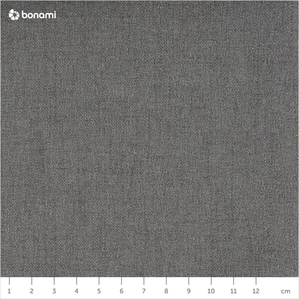 Sivá čalúnená dvojlôžková posteľ s úložným priestorom s roštom 160x200 cm Mattis – Meise Möbel