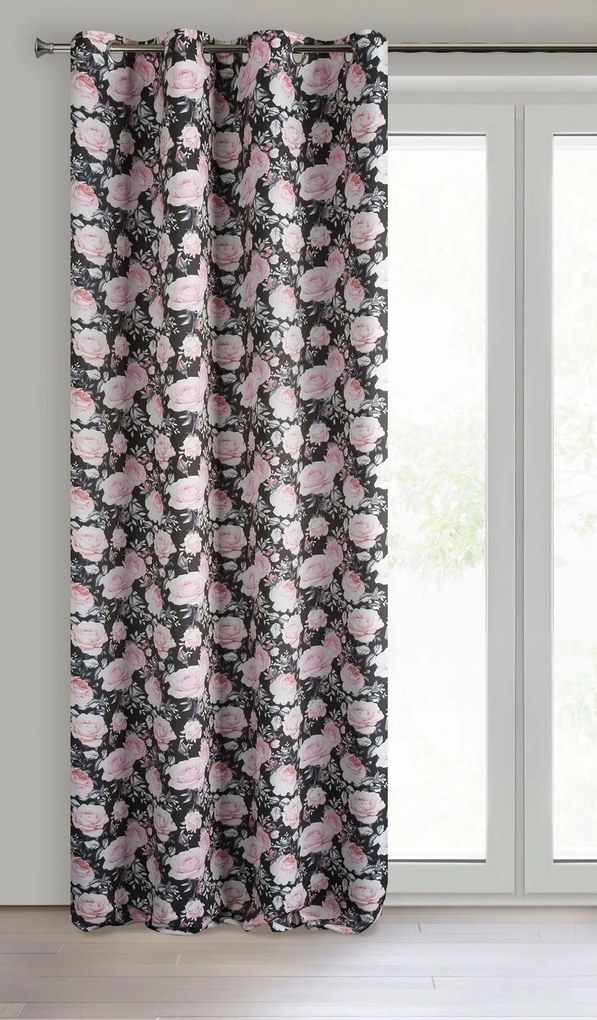 ZATEMŇOVACÍ ZÁVES NA KRÚŽKOCH BELLIS 140X250 CM VZOROVANÁ