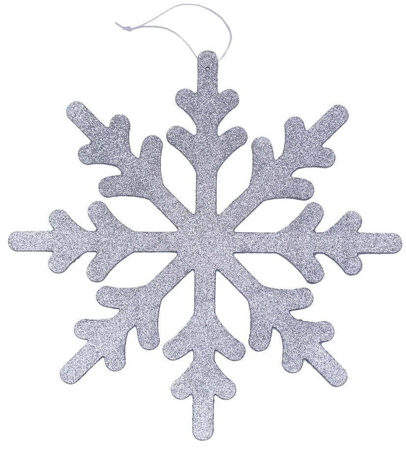 DECOLED Vločka IV, pr. 80 cm, stříbrná