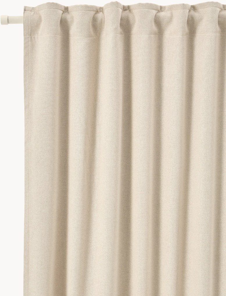 Zatemňovacie závesy's multifunkčnou páskou Tulia, 2 ks, Š 140 cm