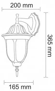 LED vonkajšie nástenné svietidlo FLORENCJA 1xE27/10W/230V IP43