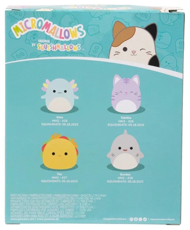 Plyšové hračky v súprave 4 ks Micromallows 4Pack – SQUISHMALLOWS