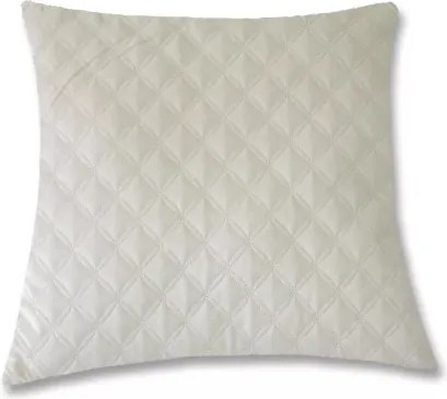 Dekoračný vankúš Christene 45x45 cm, krémový s kosoštvorcami%