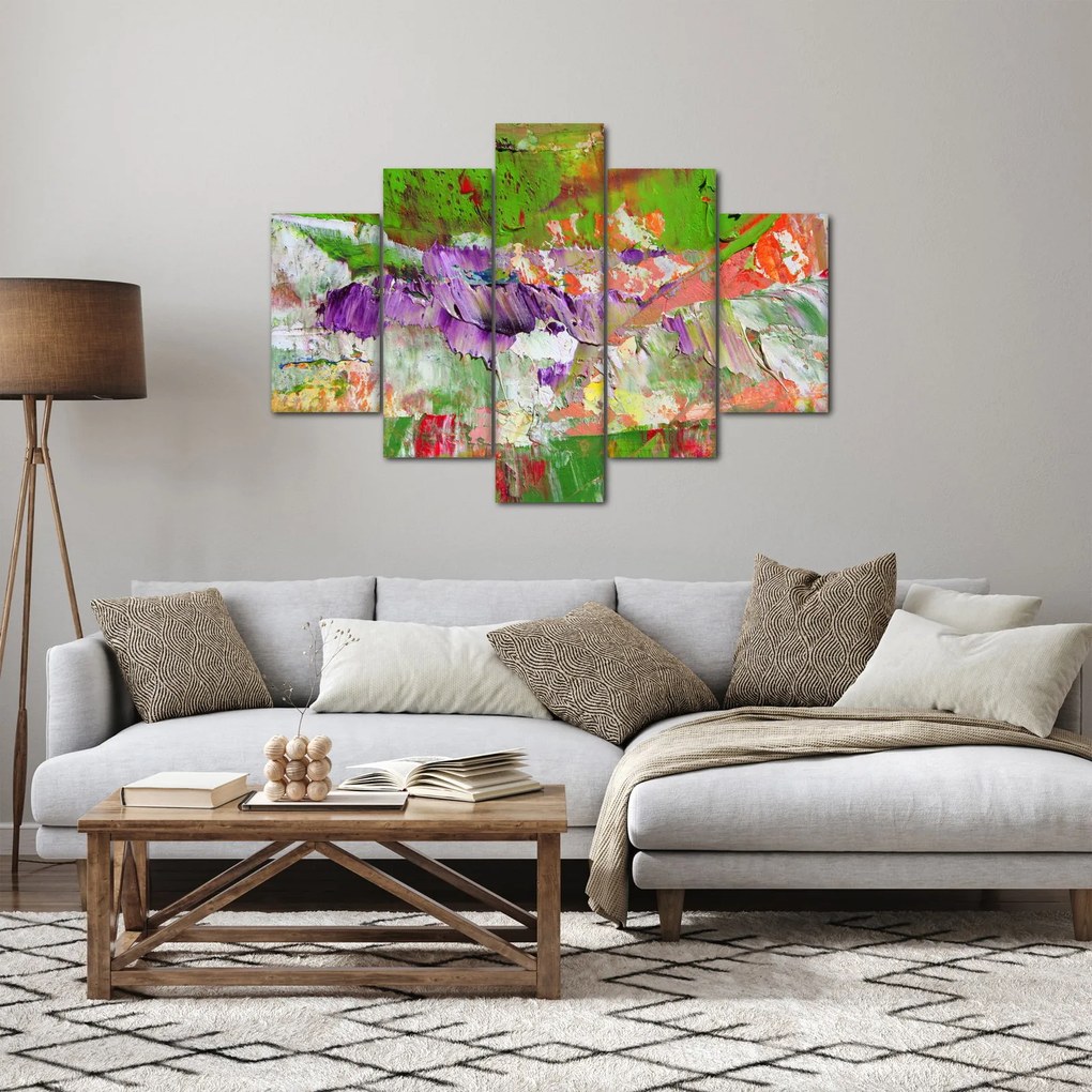 Obraz abstrakcie - maľba (150x105 cm)