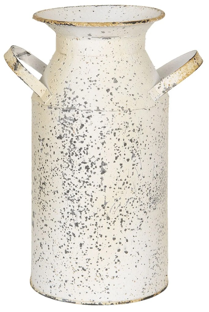Krémová dekoračné retro kanvice na mlieko s patinou - 15 * 11 * 23 cm