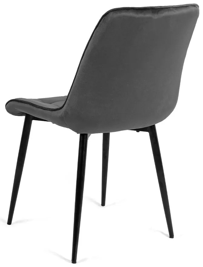 PROXIMA.store - Čalúnená jedálenska stolička CHIC FARBA: horčicová, FARBA NÔH - MATERIÁL: čierna (kov)