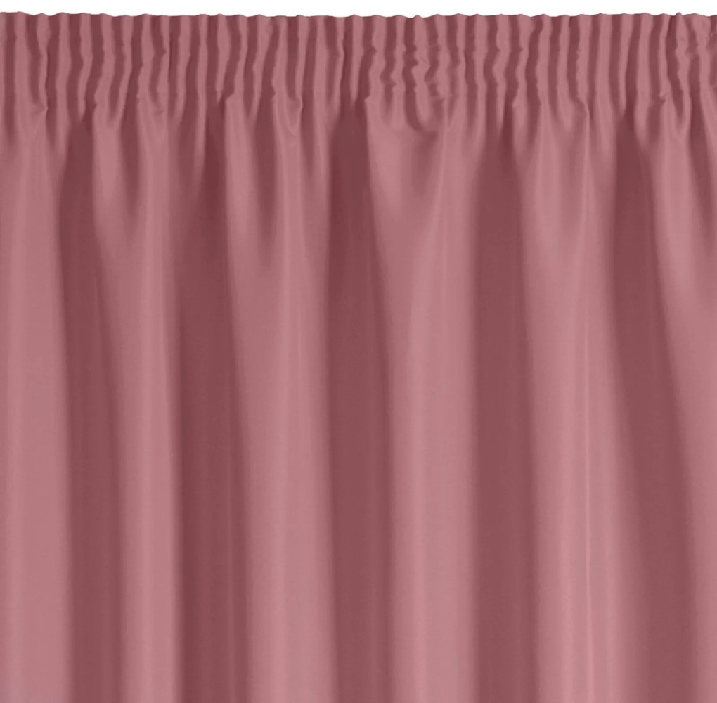 KRÁTKY ZÁVES NA PÁSKE RITA 140X175 CM TMAVORUŽOVÁ