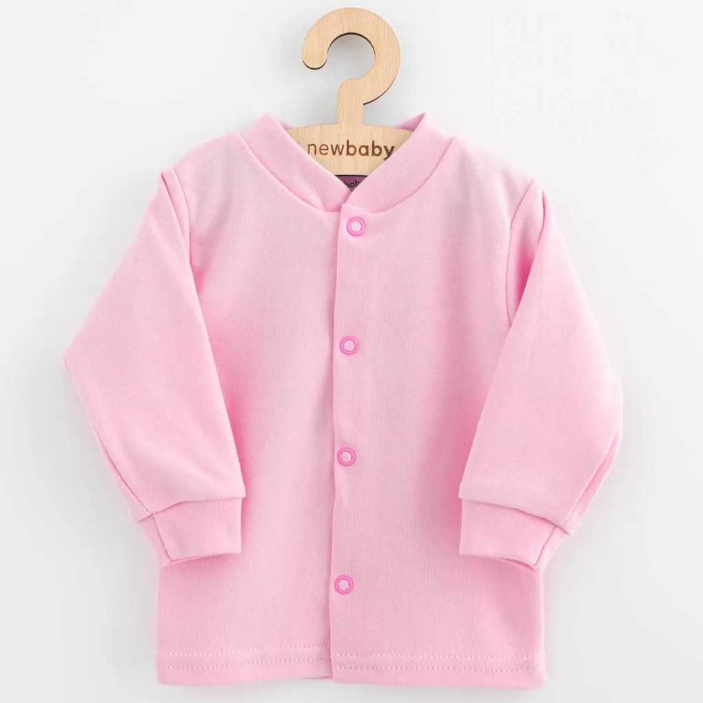 Dojčenský bavlnený kabátik New Baby Happy Elephante pink, vel. 74 (6-9m)