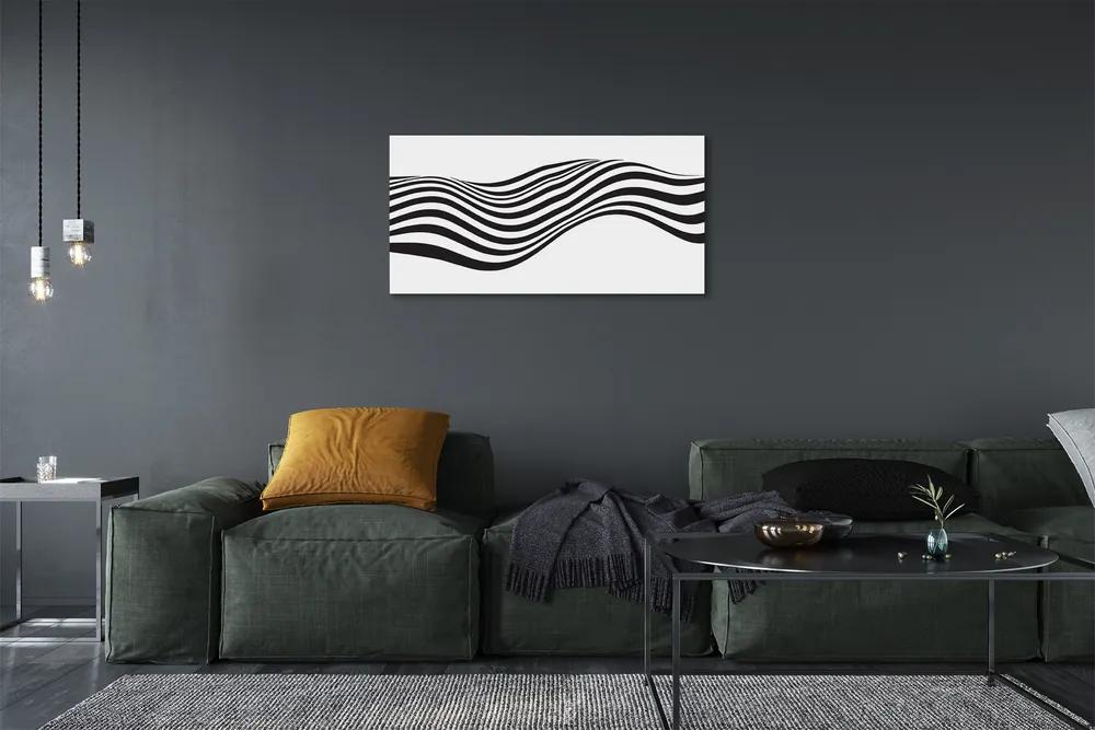 Obraz na plátne Zebra pruhy vlna 120x60 cm