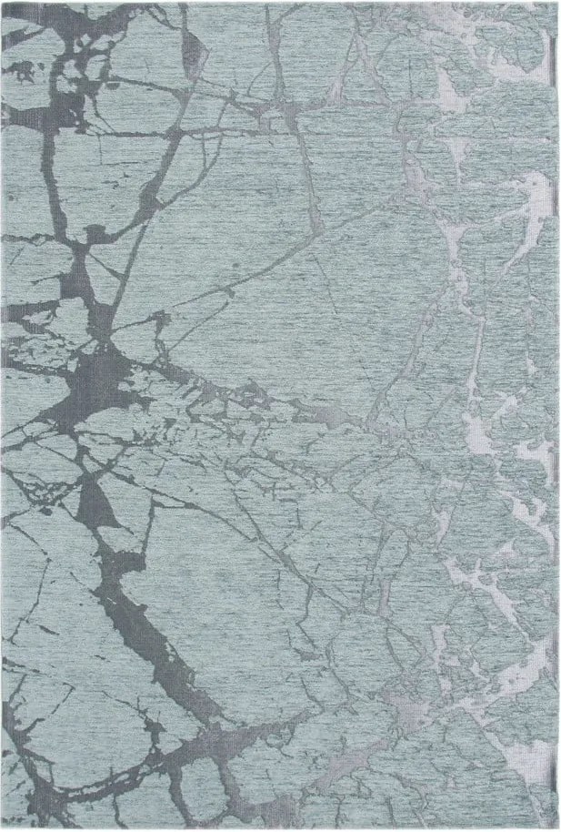 Svetlomodrý koberec Twigs, 80 x 150 cm