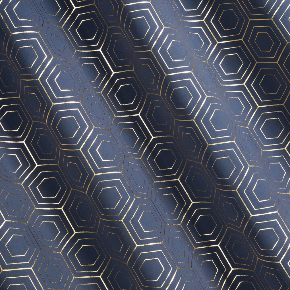 ZÁVES NA KRÚŽKOCH KAJA 135X250 CM VZOROVANÁ