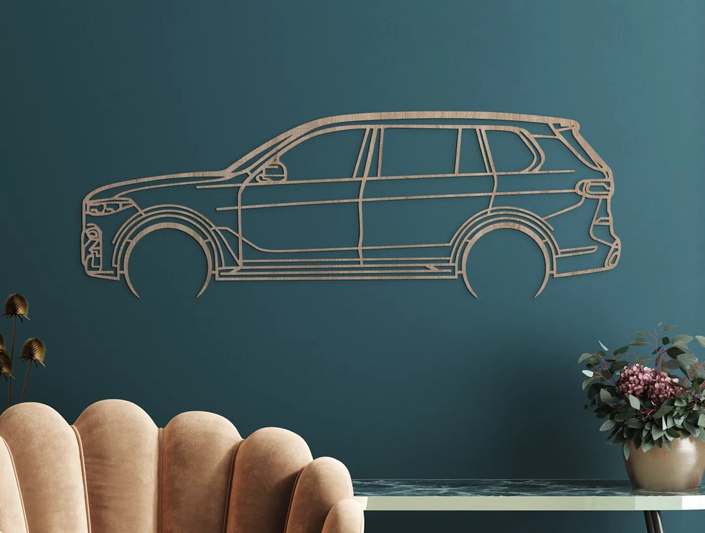 drevko Drevený obraz BMW X7 Rozmer obrazu: 29,5 x 86 cm, Farba dekorácie: Čierna