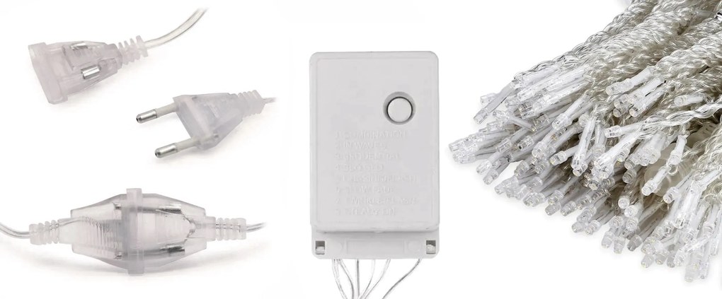 Tutumi Tutumi, LED záves 300 diód 3x3m vrátane diaľkového ovládania GL2000, CHR-06001