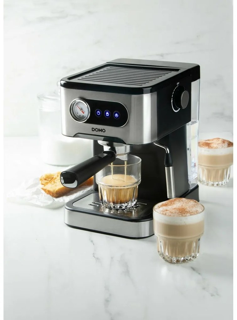 DOMO DO1138K pákový espresso kávovar, čierna