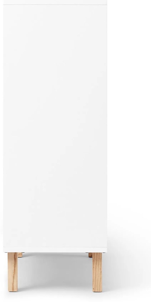 Odkladacia skrinka s 2 dvierkami a otvoreným priečinkom