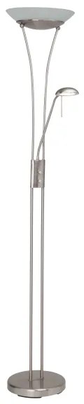Brilliant - LED stmievateľná stojacia lampa FINN 2xLED/13W/230V matný chróm