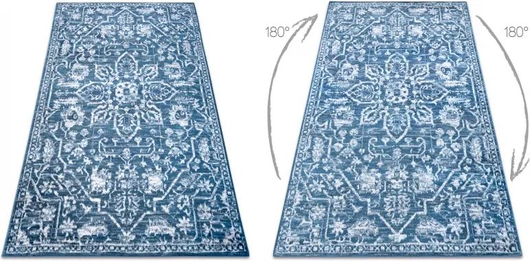 Dywan RETRO HE184 niebieski / krem Vintage - 120x170 cm