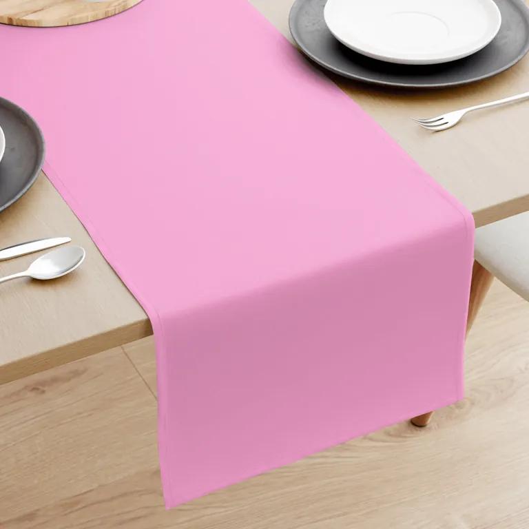 Goldea behúň na stôl 100% bavlnené plátno - ružový 20x160 cm