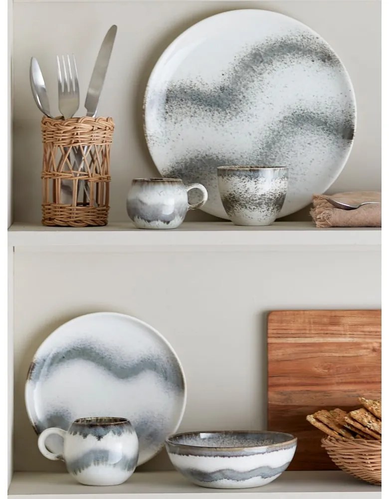 Sivá miska z kameniny 525 ml Paula – Bloomingville