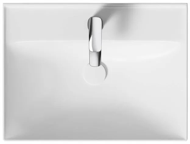 Cersanit Larga, skrinkové umývadlo 60,5x45,5 cm, biela, K120-009
