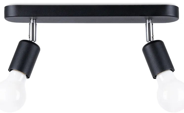 Bodové svietidlo Fornes 2, čierne telo svietidla, (možnosť polohovania)