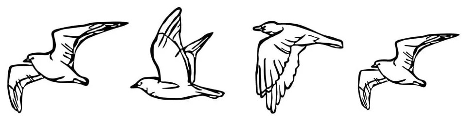 Kovové nástenné dekorácie v súprave 4 ks 100x24 cm Zevahir – Wallity