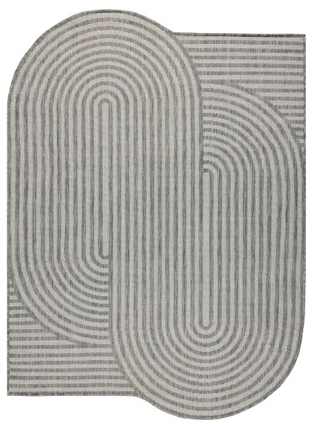 Koberec ORGANIC 2131 geometrický, krémový / sivý / naturálny